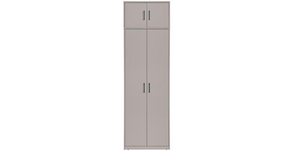 AUFSATZSCHRANK 72/43/54 cm   - Kaschmir/Schwarz, Basics, Holzwerkstoff/Metall (72/43/54cm) - Xora