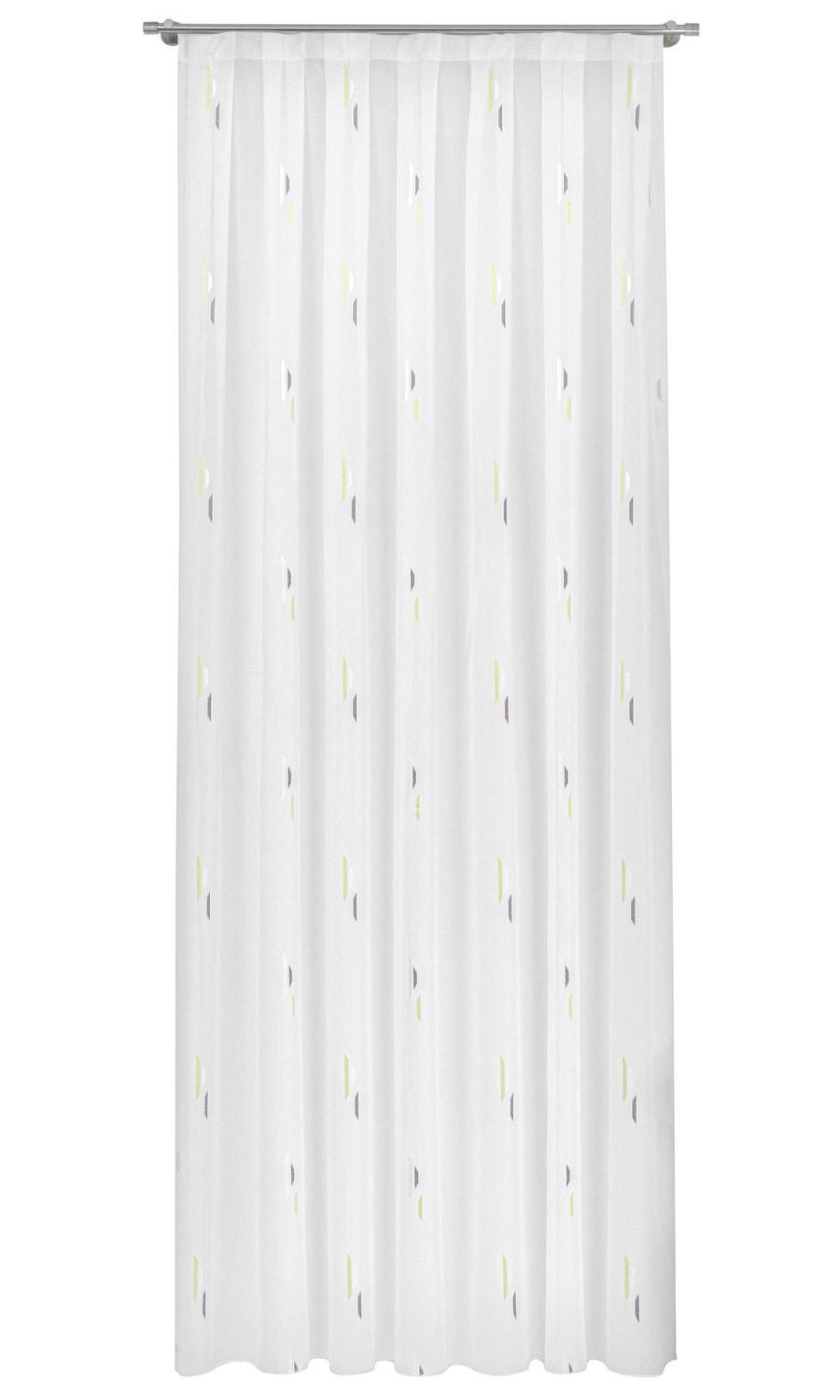 TKANINA ZA ZAVJESE žuta, bijela - bijela/žuta, Basics, tekstil (290cm)