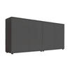 SIDEBOARD 158/73/33 cm  in Anthrazit  - Anthrazit/Schwarz, MODERN, Holzwerkstoff/Kunststoff (158/73/33cm) - MID.YOU