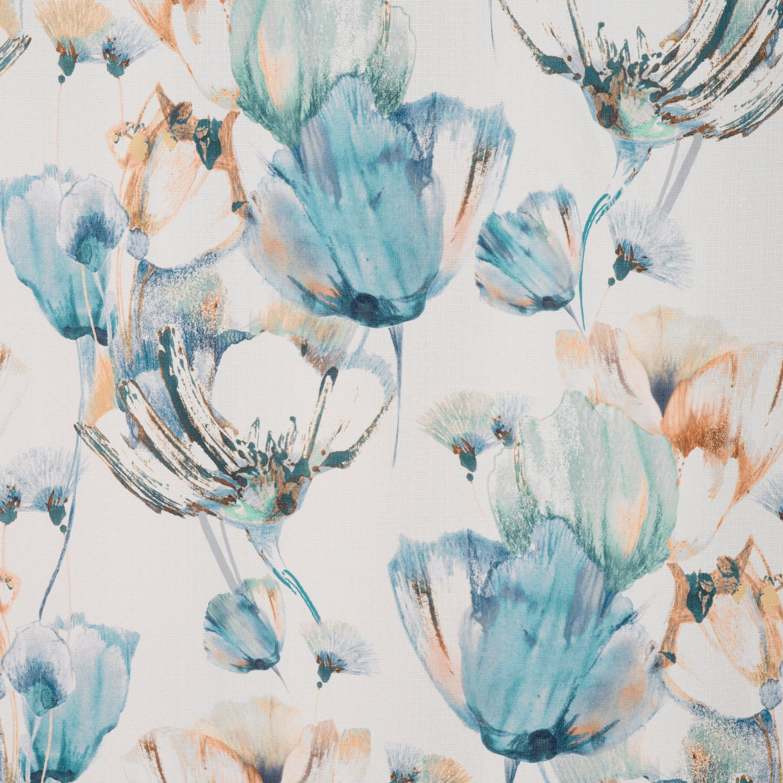 DEKOSTOFF per lfm blickdicht  - Türkis, KONVENTIONELL, Kunststoff (150cm) - Esposa