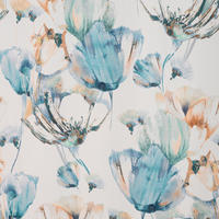 DEKOSTOFF per lfm blickdicht  - Türkis, KONVENTIONELL, Kunststoff (150cm) - Esposa