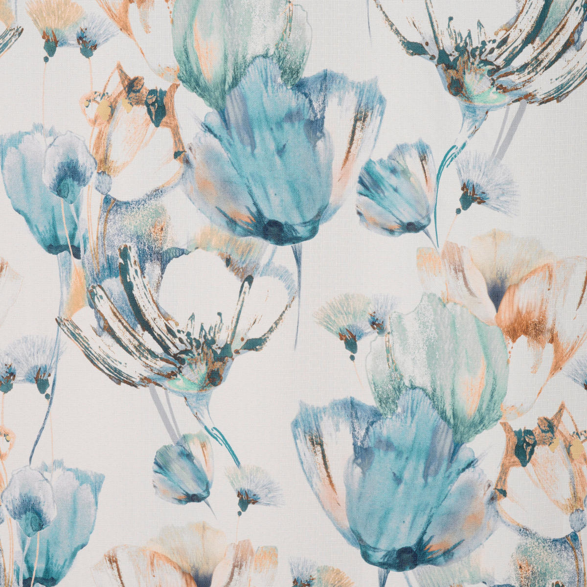 DEKOSTOFF per lfm blickdicht  - Türkis, KONVENTIONELL, Kunststoff (150cm) - Esposa