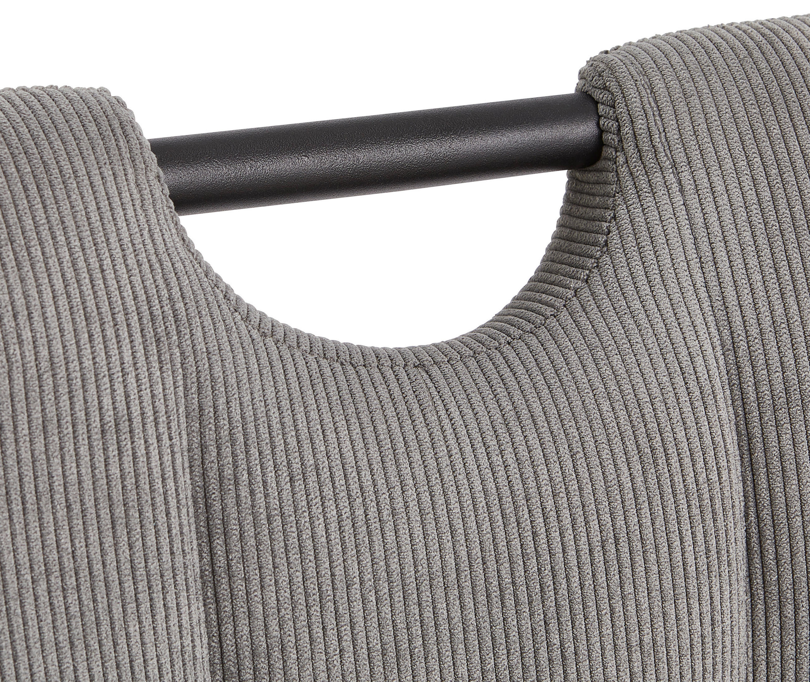 Thumbnail - Livetastic Schwingstuhl, Grau, Schwarz, Metall, Textil, Füllung: Schaumstoff, Taschenfederkern, C-Form, 49x98x61 cm, Ess...