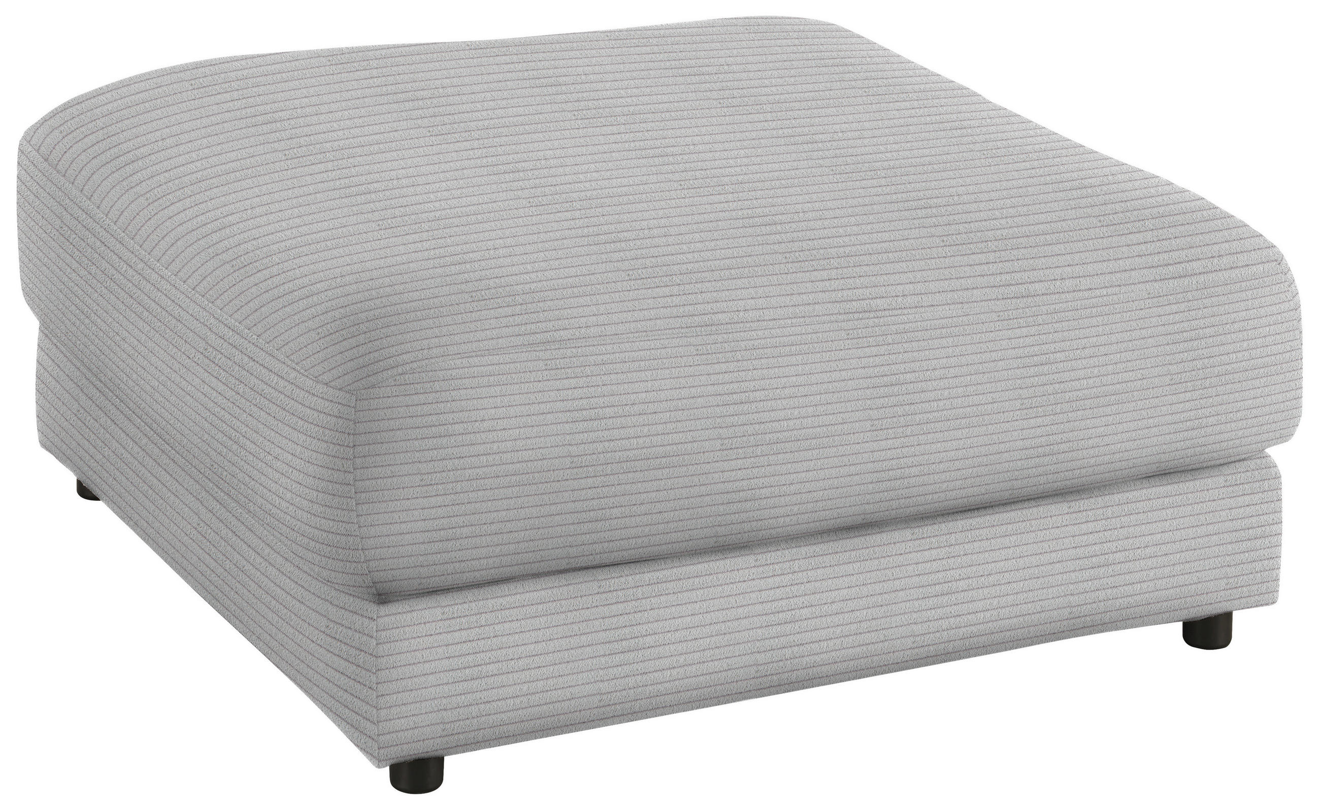 HOCKER in Textil Grau  - Schwarz/Grau, Design, Kunststoff/Textil (100/86/100cm) - Lomoco
