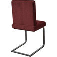 SCHWINGSTUHL  in Stahl Chenille  - Rot/Schwarz, Design, Textil/Metall (46/92/60cm) - Dieter Knoll