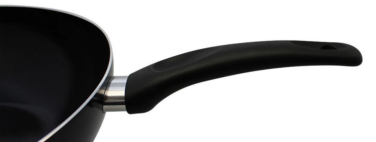 WOKPFANNE 32 cm  - Schwarz Hochglanz, Basics, Metall (32cm) - ELO