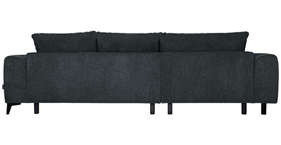 ECKSOFA  in Chenille Dunkelgrau  222/279 cm  - Dunkelgrau/Schwarz, KONVENTIONELL, Kunststoff/Textil (222/279cm) - Hom`in