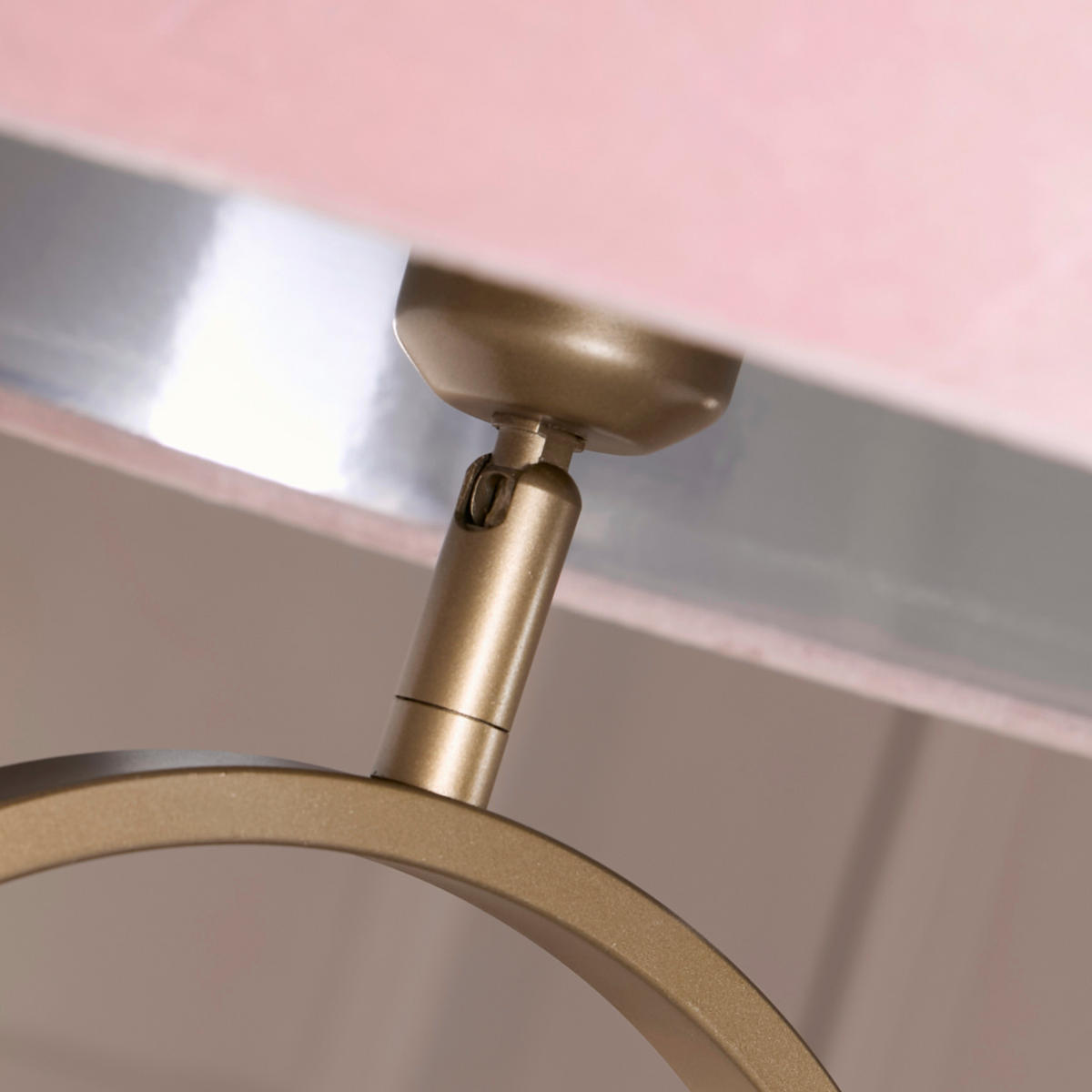 SVJETILJKA PODNA Modish  - brončane boje/pink, Design, metal (50/50/164cm)