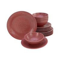 JÍDELNÍ SOUPRAVA, porcelán - tmavě růžová, Trend, keramika - Creatable