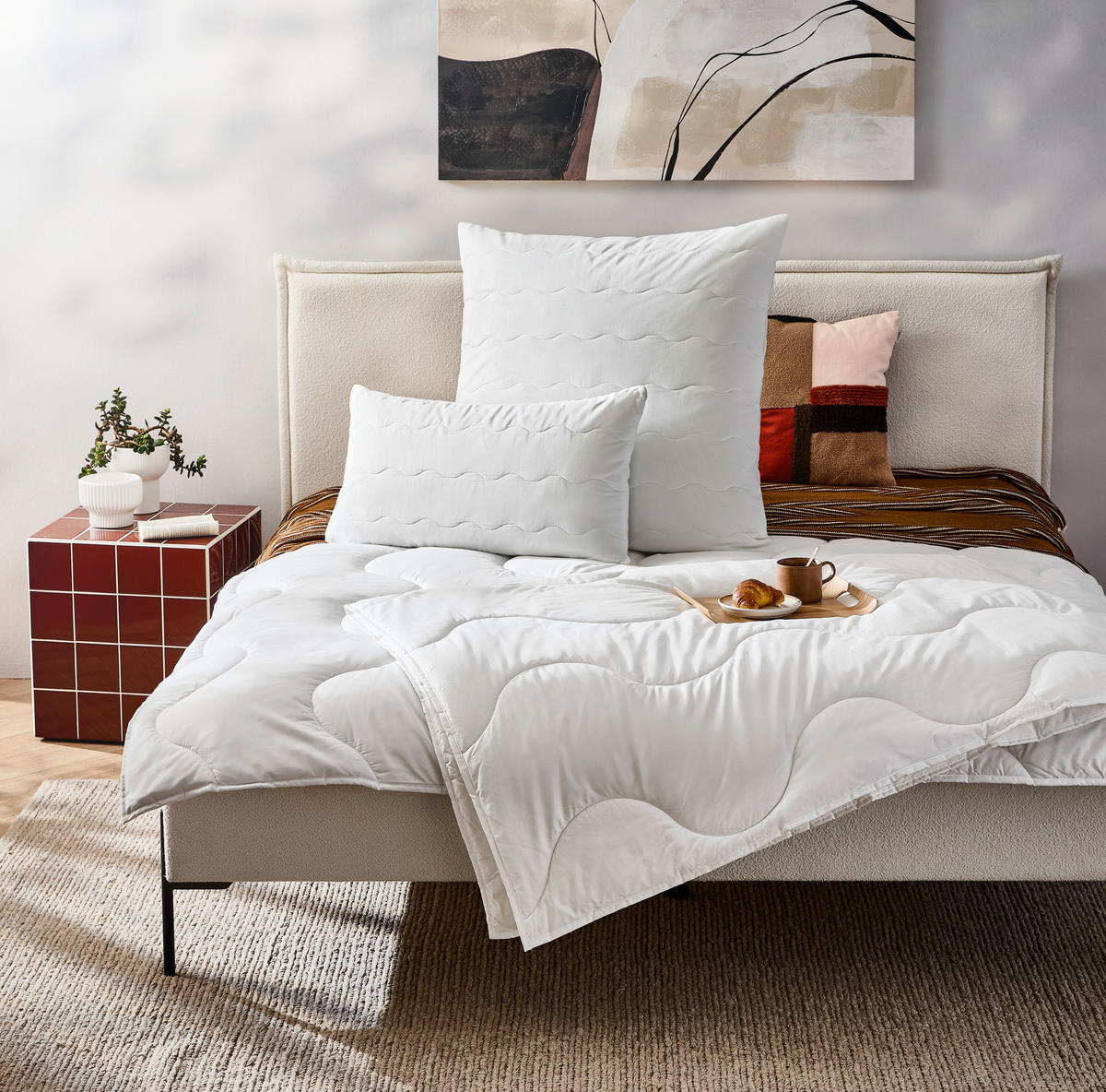 SOMMERDECKE  Levante  135/200 cm   - Weiß, Basics, Textil (135/200cm) - Sleeptex