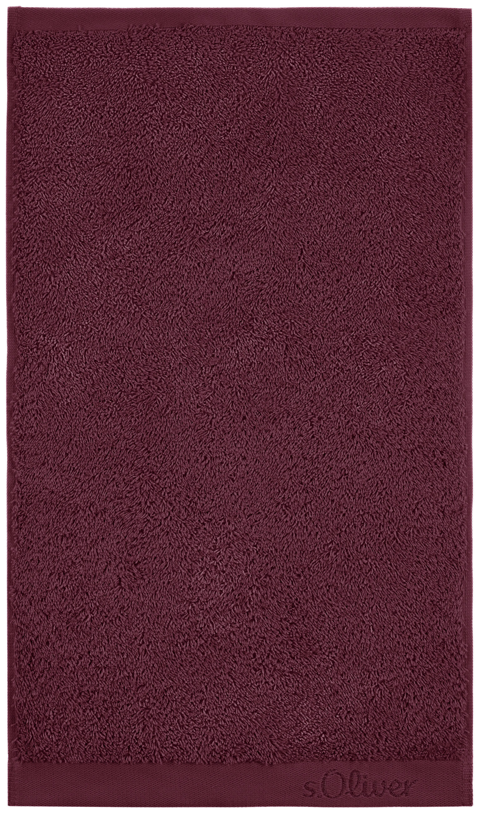 RUČNÍK PRO HOSTY, 30/50 cm, vínově červená - vínově červená, Trend, textil (30/50cm) - S. Oliver