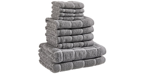 FROTTIERSET Anthrazit 10-teilig  - Anthrazit, Textil - Esposa