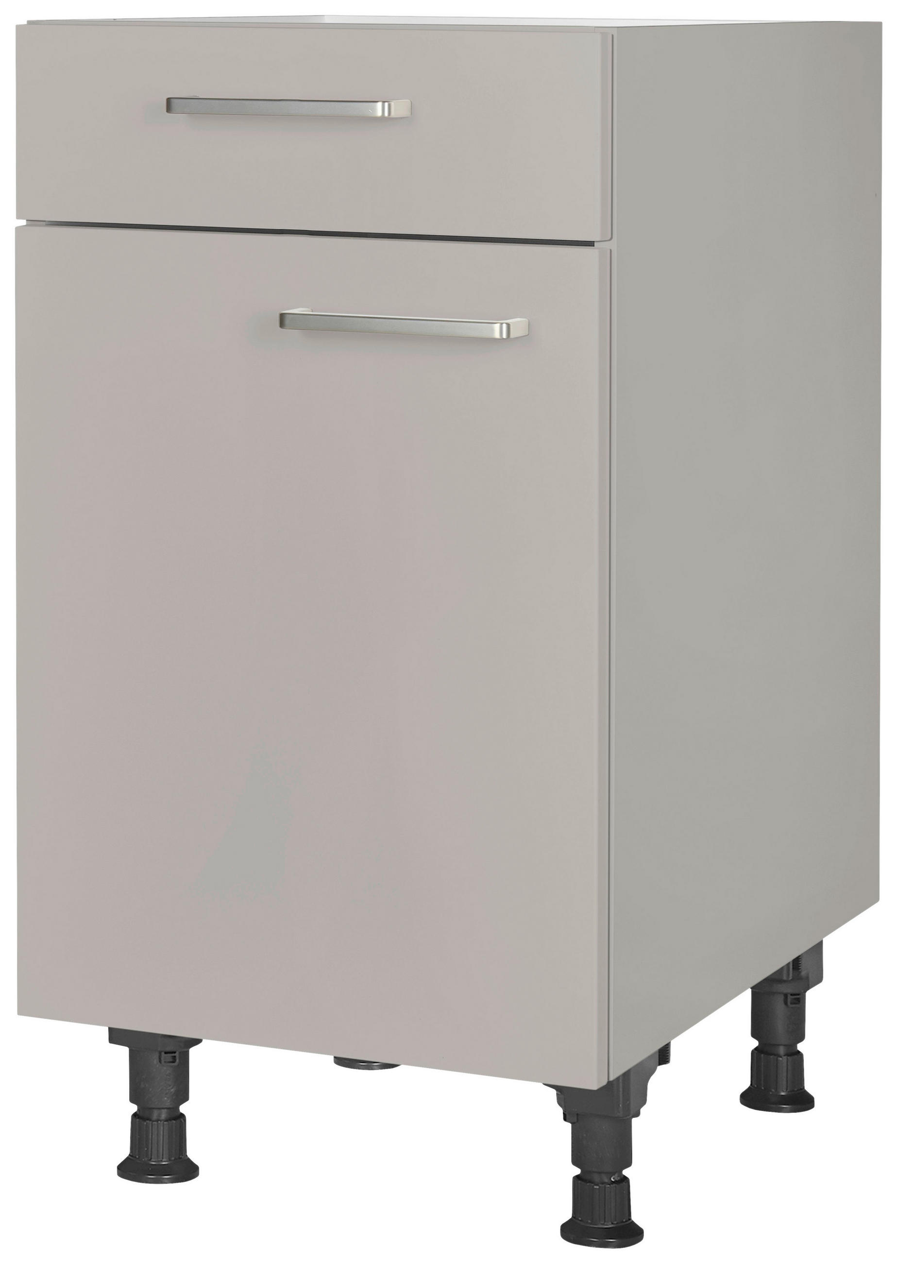 SCHUBKASTENUNTERSCHRANK 45/87/56 cm in Grau - Edelstahlfarben/Grau, MODERN, Holzwerkstoff/Metall (45/87/56cm) - Nobilia