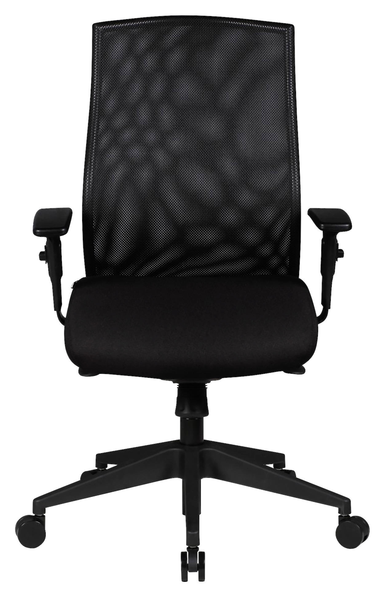 DREHSTUHL  in Netz Schwarz  - Schwarz, Basics, Kunststoff/Textil (65/113/65cm) - MID.YOU