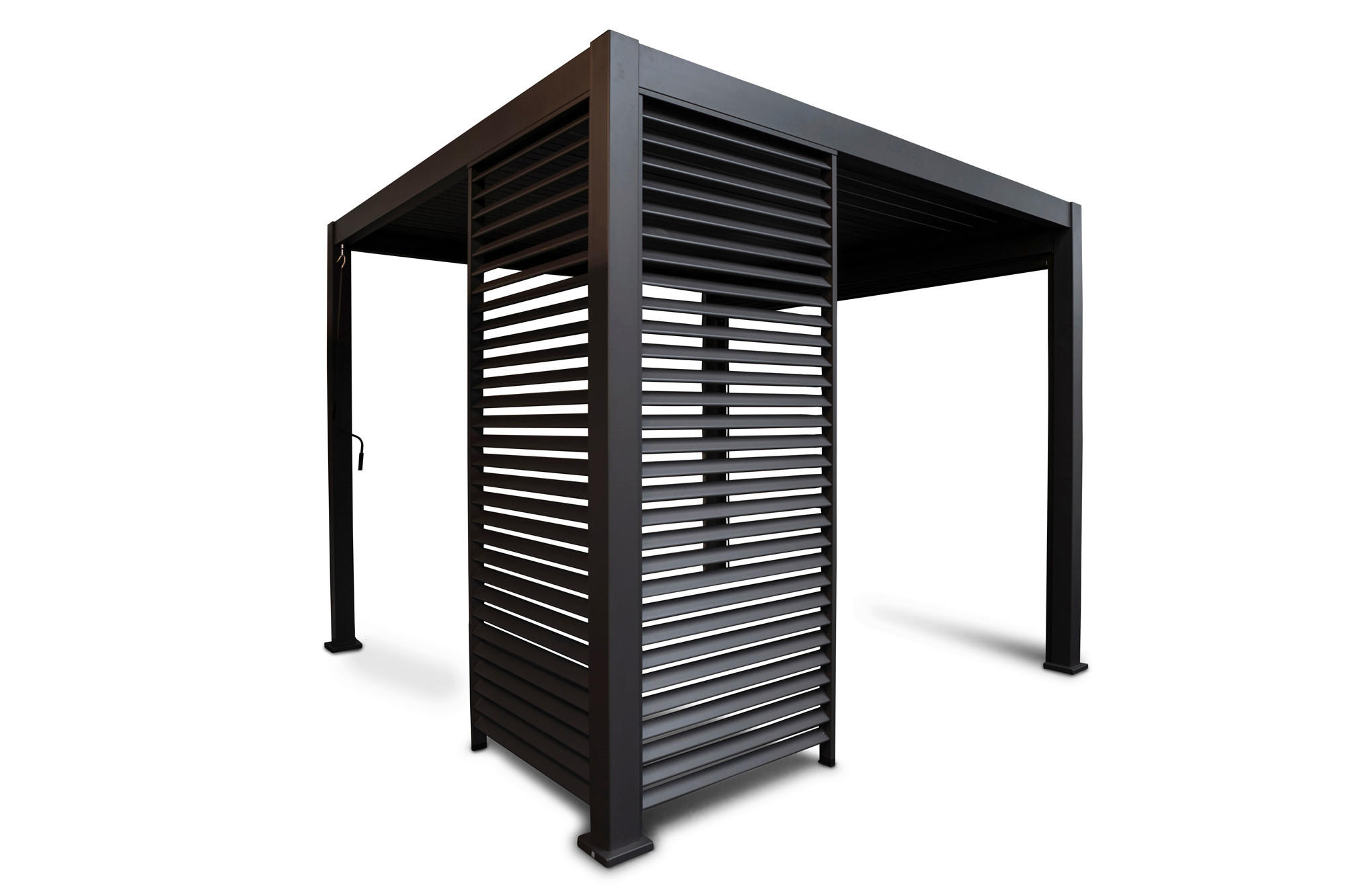 PERGOLA-SEITENTEIL 93/240/10 cm  - Anthrazit, MODERN, Metall (93/240/10cm) - Gardenson