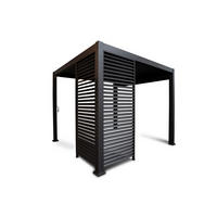 PERGOLA-SEITENTEIL 93/238,2/10 cm  - Anthrazit, MODERN, Metall (93/240/10cm) - Gardenson