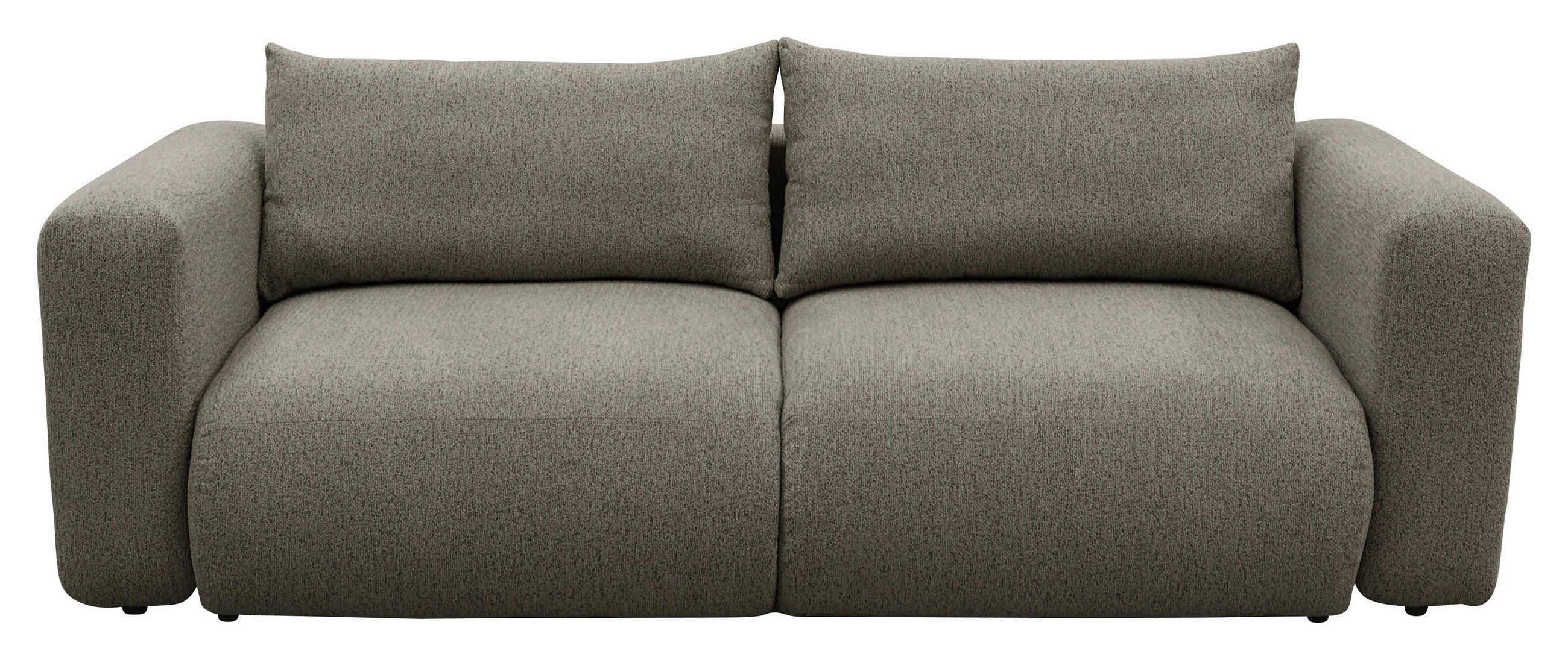 SCHLAFSOFA Flachgewebe Braun  inkl.  - Schwarz/Braun, MODERN, Kunststoff/Textil (248/94/109cm) - Carryhome