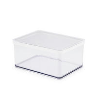 VORRATSDOSE 2,25 l  - Weiss/Transparent, Basics, Kunststoff (20/15/9,6cm) - Rotho