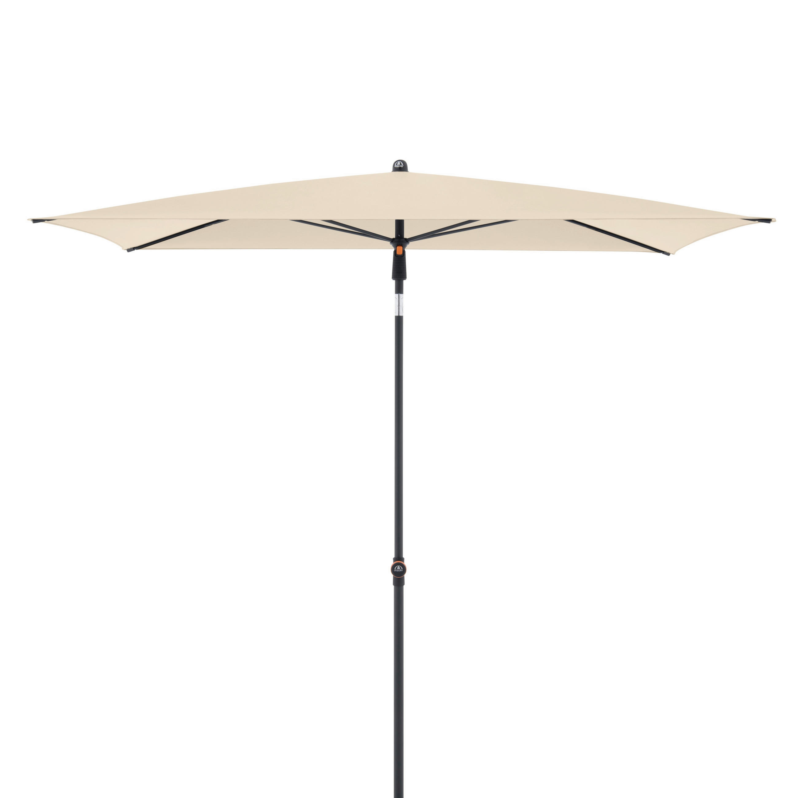 SENČNIK - naravne barve/antracit, Basics, kovina/tekstil (190/125cm) - Doppler