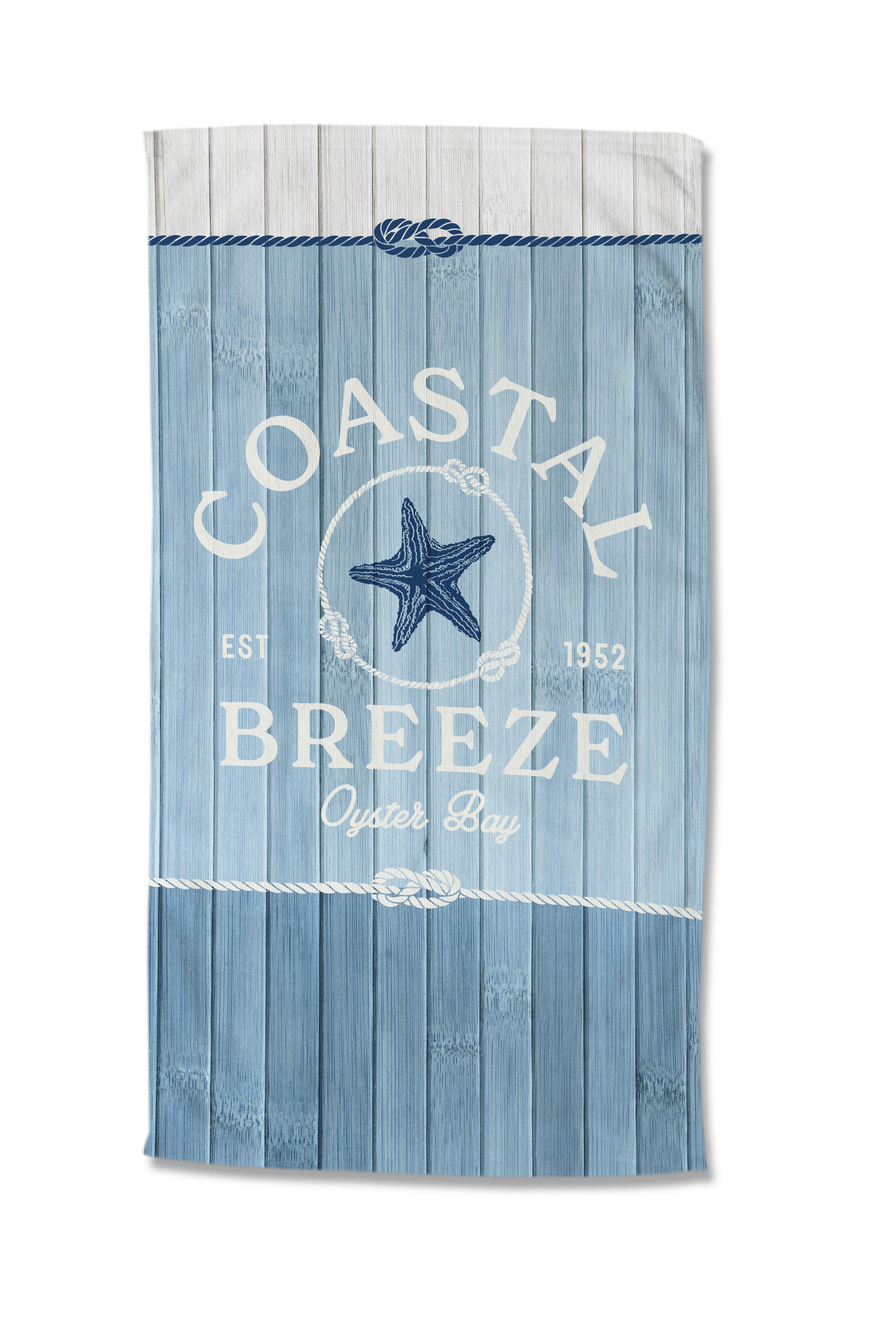 STRANDTUCH Good Morning Blau, Hellblau 100/180 cm  - Blau/Hellblau, Basics, Textil (100/180cm)