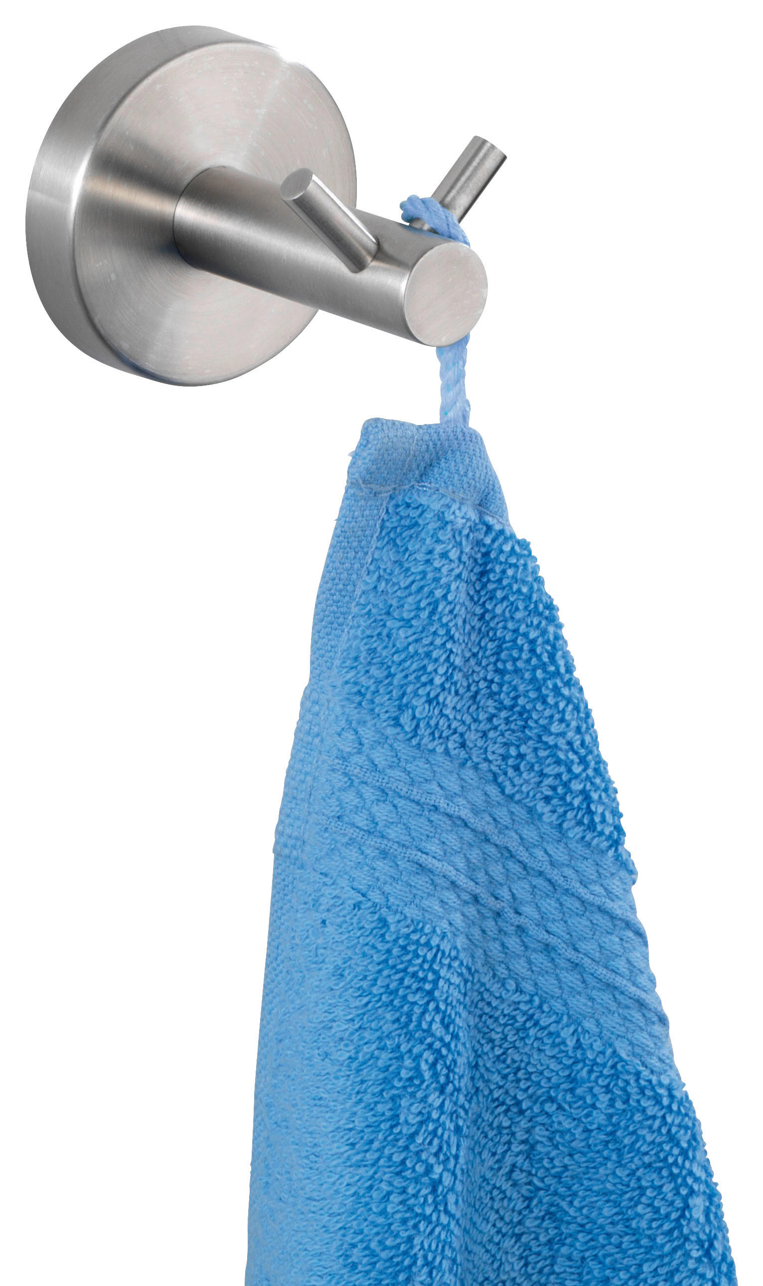 HANDTUCHHAKEN - Edelstahlfarben, Basics, Metall (5,5/5,5/5,5cm) - Wenko
