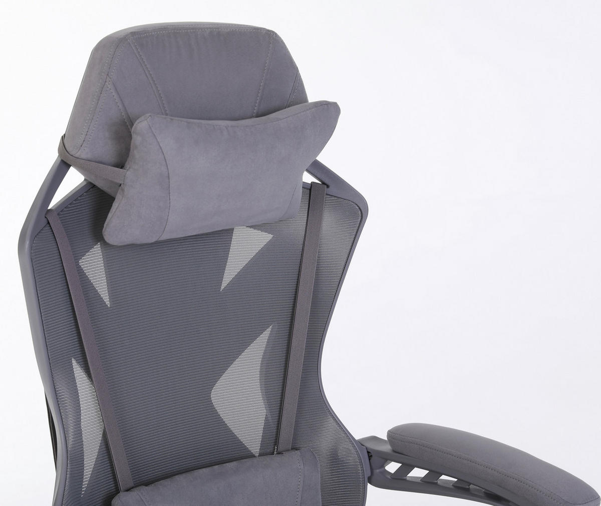 GAMINGSTUHL Dunkelgrau Textil, Metall, Kunststoff   - Dunkelgrau, MODERN, Kunststoff/Textil (64/117-129/63cm) - MID.YOU
