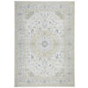VINTAGE-TEPPICH 130/190 cm Leo Creme, Gelb, Pastellblau  - Pastellblau/Gelb, Design, Kunststoff/Textil (130/190cm) - Novel