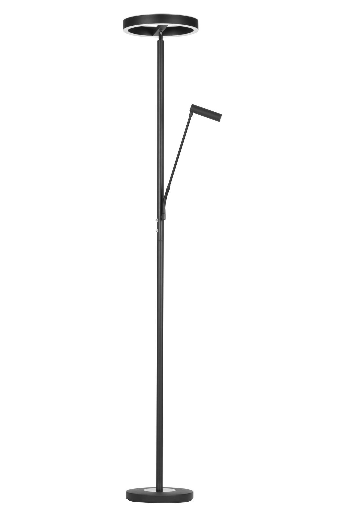 LED-DECKENFLUTER 28/180 cm    - Schwarz/Weiß, Design, Kunststoff/Metall (28/180cm) - Novel