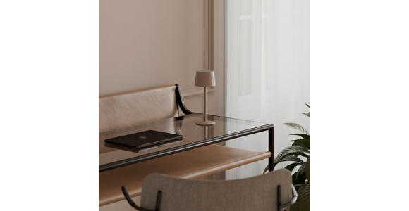 AKKU-TISCHLEUCHTE 9/22 cm  - Beige, Basics, Metall (9/22cm) - Novel