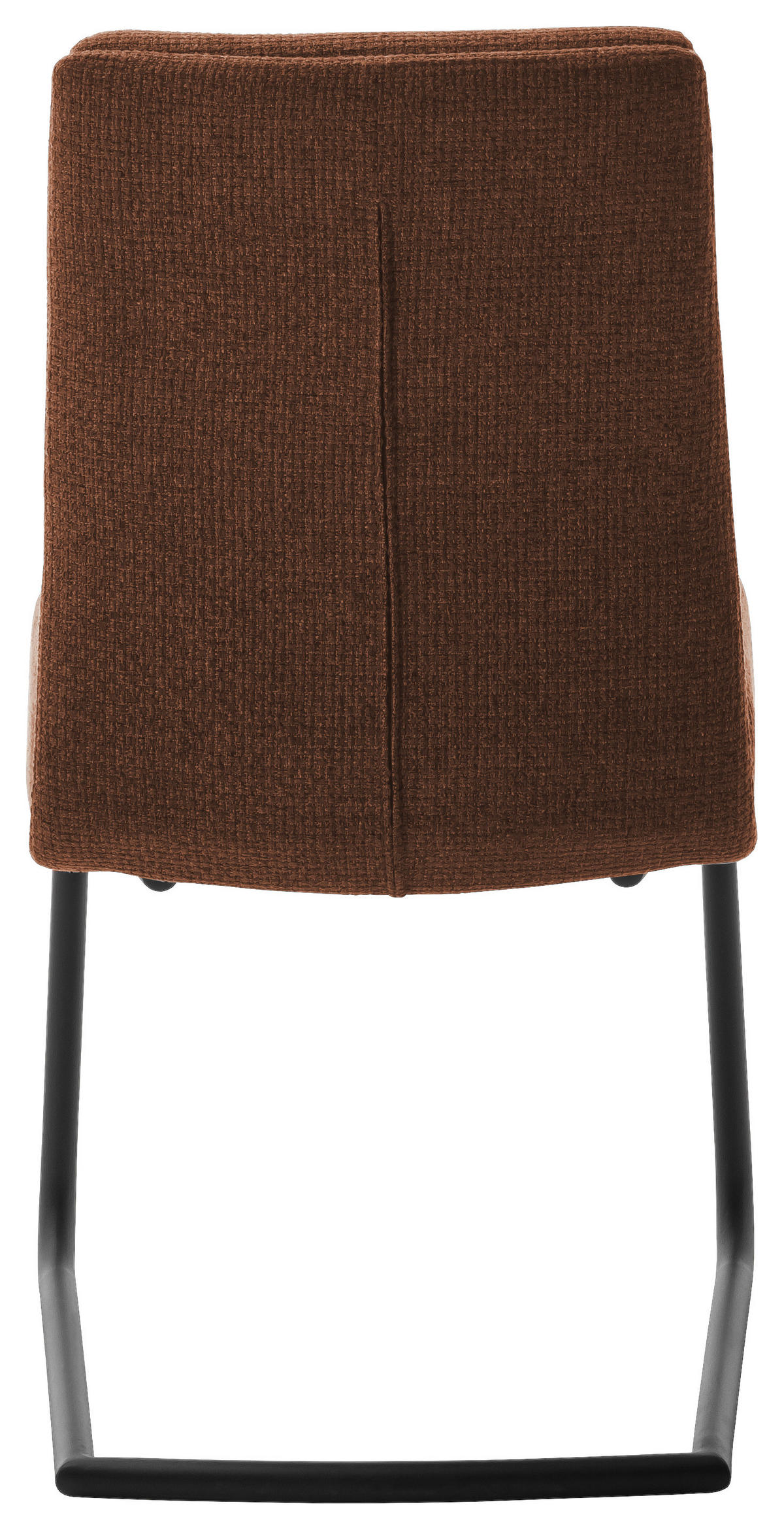 SCHWINGSTUHL  in Stahl Webstoff  - Rostfarben/Schwarz, Design, Textil/Metall (47/90/64cm) - Dieter Knoll