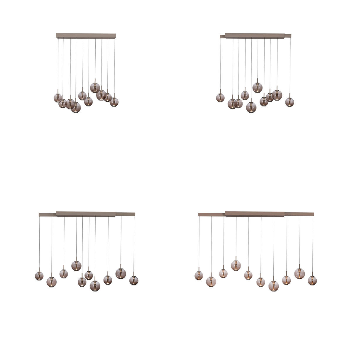 LED-HÄNGELEUCHTE Pure E-Infinity 198/35/180 cm   - Bernsteinfarben, Design (198/35/180cm) - Neuhaus PURE