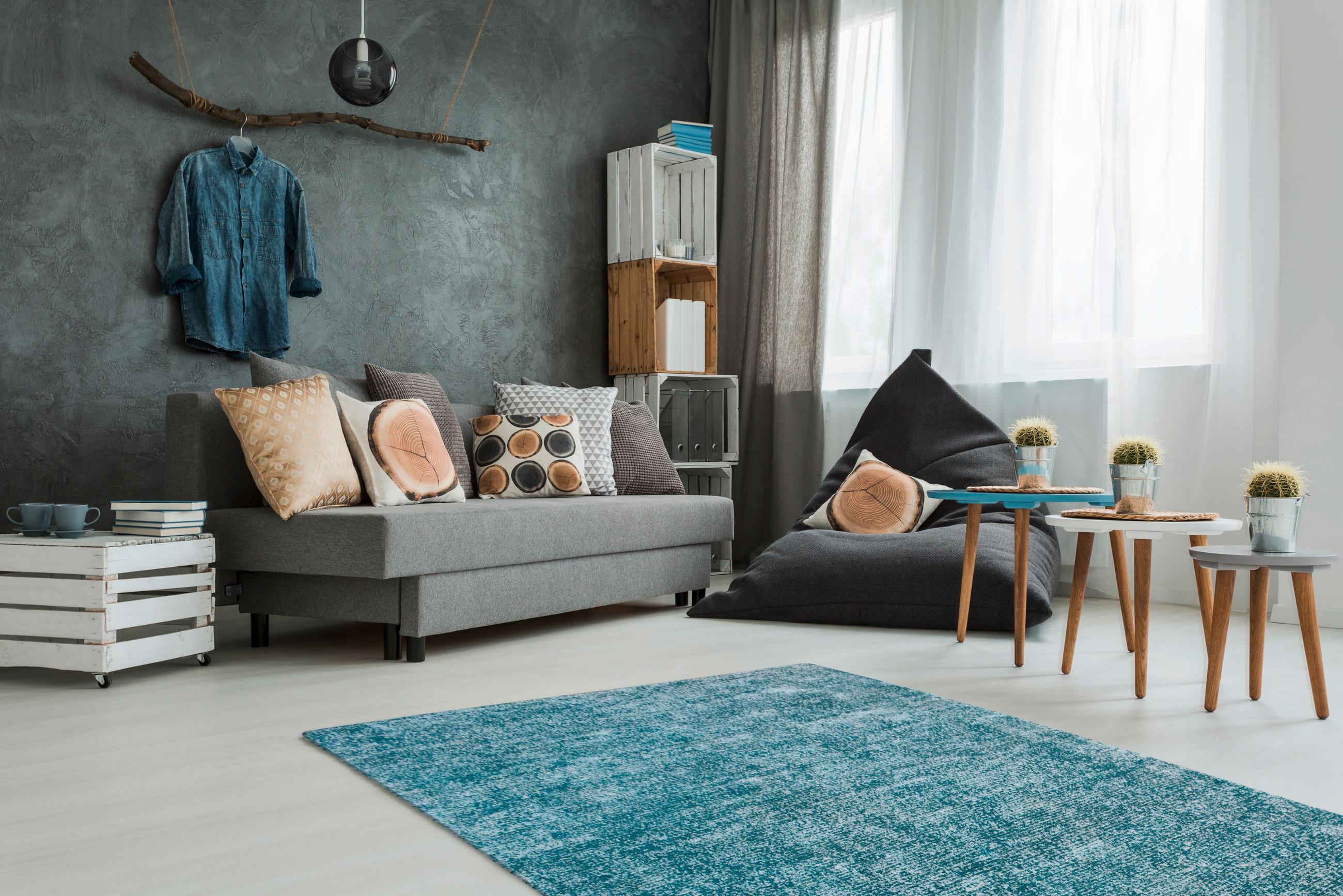 FLACHWEBETEPPICH 160/230 cm Petrol  - Petrol, Basics, Textil (160/230cm) - Novel