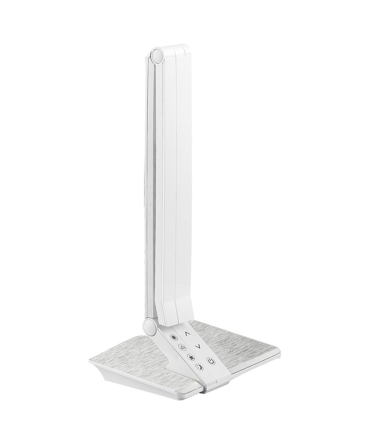 LED ÍRÓASZTALI LÁMPA - ezüst/fehér, Basics, műanyag (40.2/33.5/33.5cm)