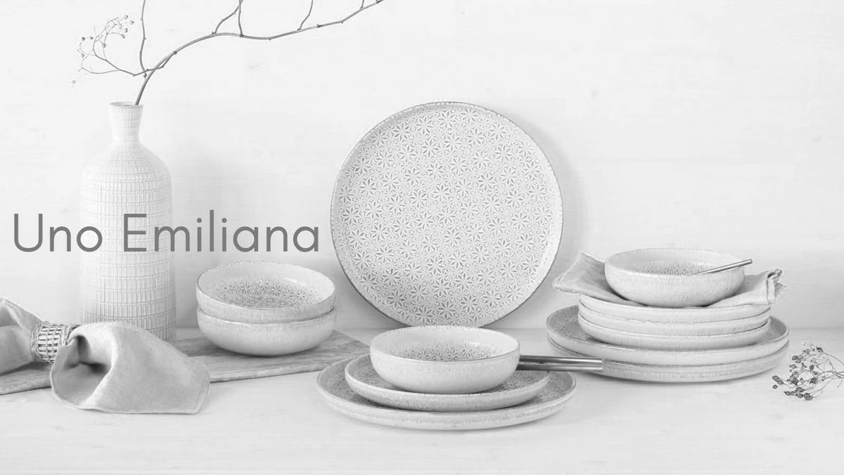 TAFELSERVICE Uno Emiliana 12-teilig  - Creme/Rosa, Basics, Keramik - Creatable