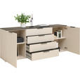 SIDEBOARD  in 200/81/44,5 cm  - Kaschmir/Anthrazit, Design, Holzwerkstoff/Kunststoff (200/81/44,5cm) - Voleo