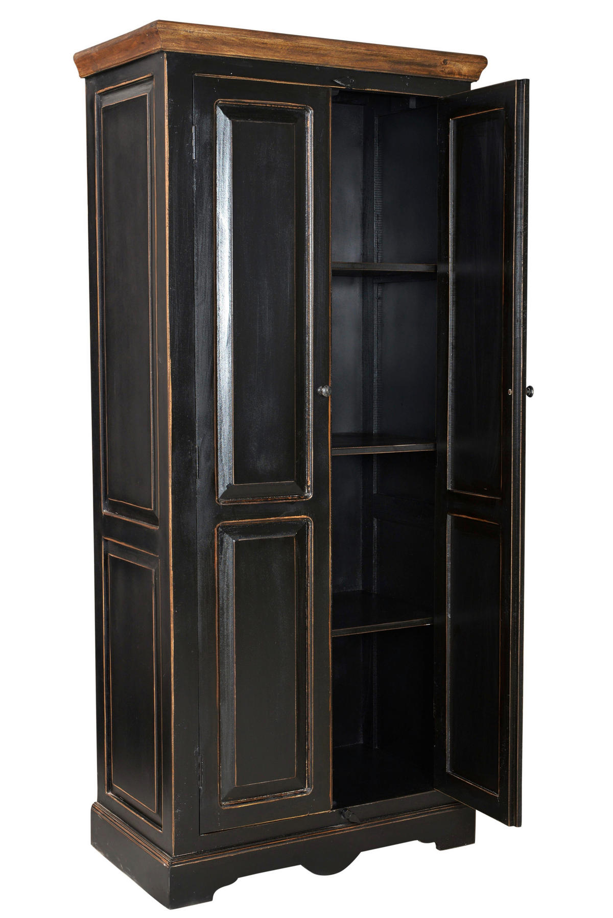 GARDEROBENSCHRANK  in 80/180/45 cm  - Silberfarben/Schwarz, Design, Holz/Holzwerkstoff (80/180/45cm) - MID.YOU