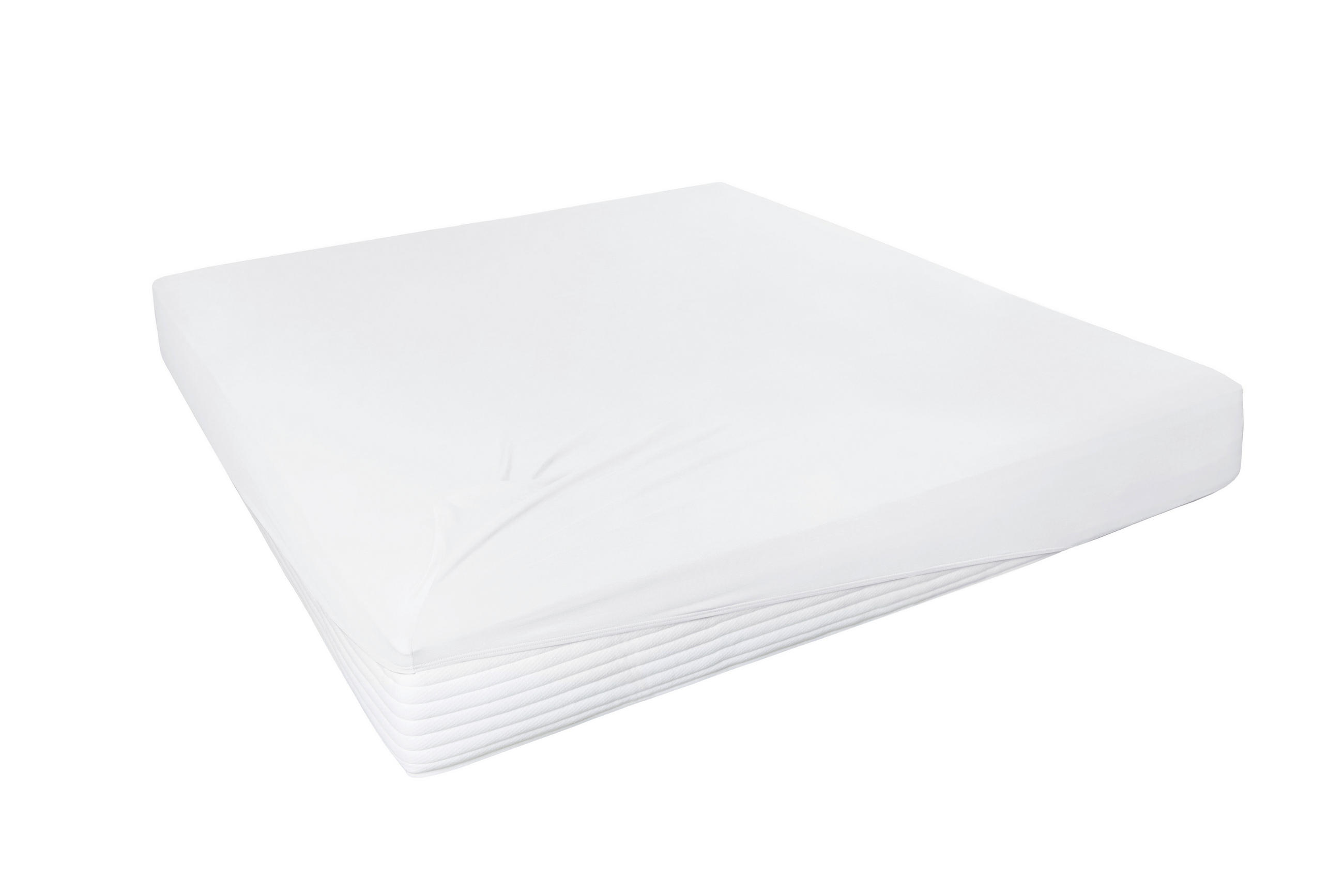 SPANNLEINTUCH 100/200 cm Jersey  - Weiß, Basics, Textil (100/200cm)