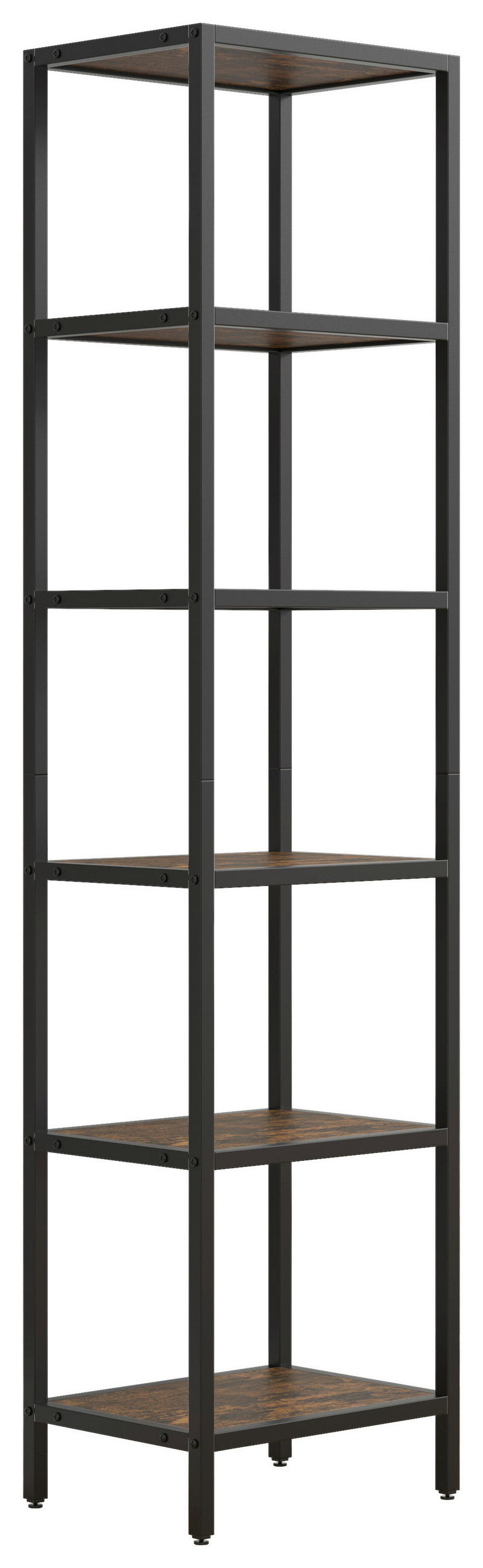 VITRINE Vinali in Schwarz  - Schwarz, Design, Holzwerkstoff/Metall (40/165/30cm) - MID.YOU