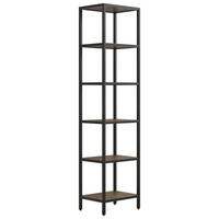 VITRINE Vinali in Schwarz  - Schwarz, Design, Holzwerkstoff/Metall (40/165/30cm) - MID.YOU