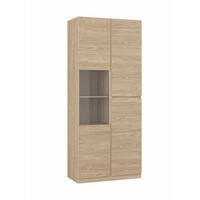 VITRINE  in Eichefarben  - Eichefarben, Design, Glas/Holzwerkstoff (79,4/187,5/40cm) - MID.YOU