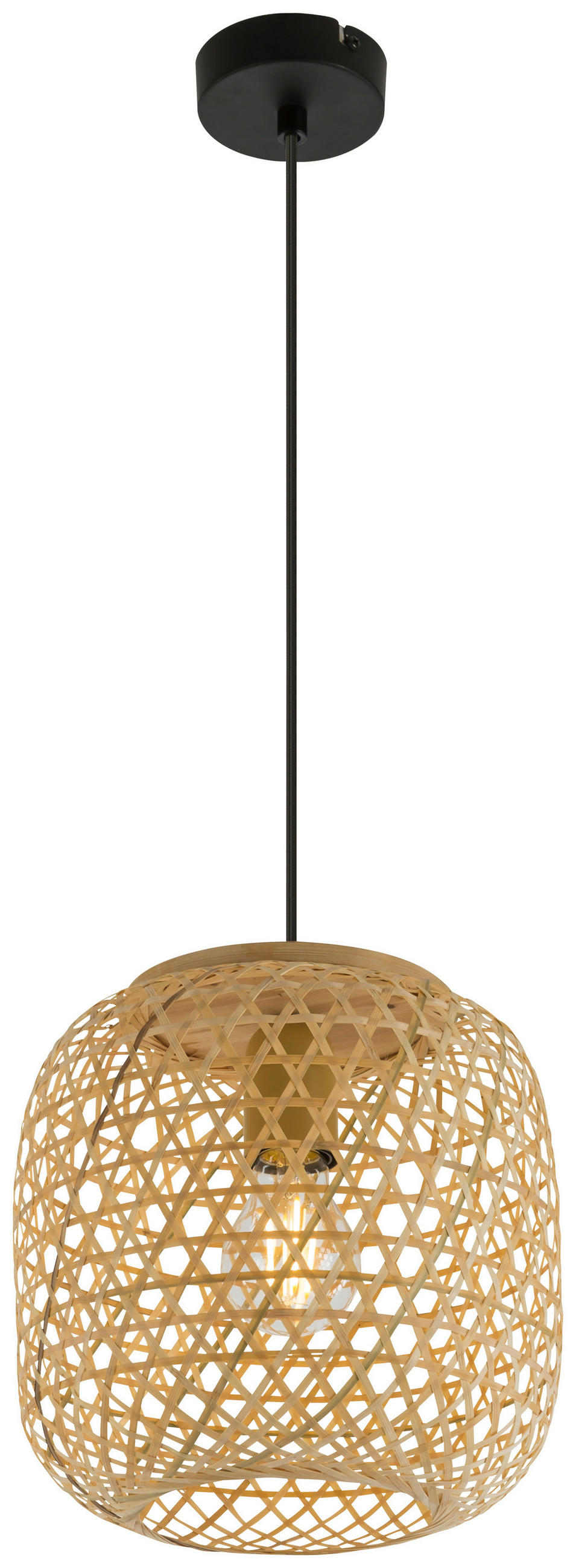 HÄNGELEUCHTE 23/135 cm - Naturfarben, Natur, Naturmaterialien (23/135cm) - Globo