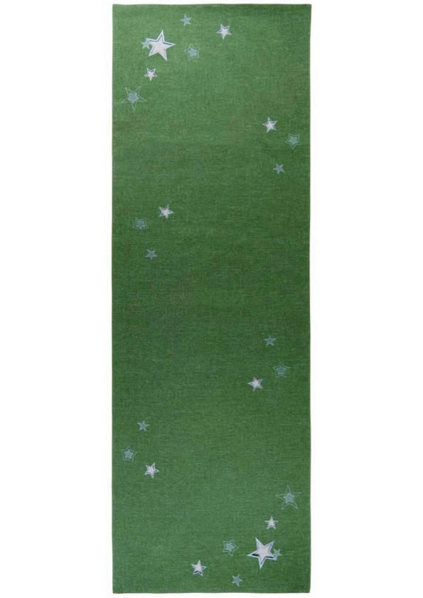 TISCHLÄUFER Textil Hellgrün 40/100 cm  - Hellgrün, Basics, Textil (40/100cm) - X-Mas