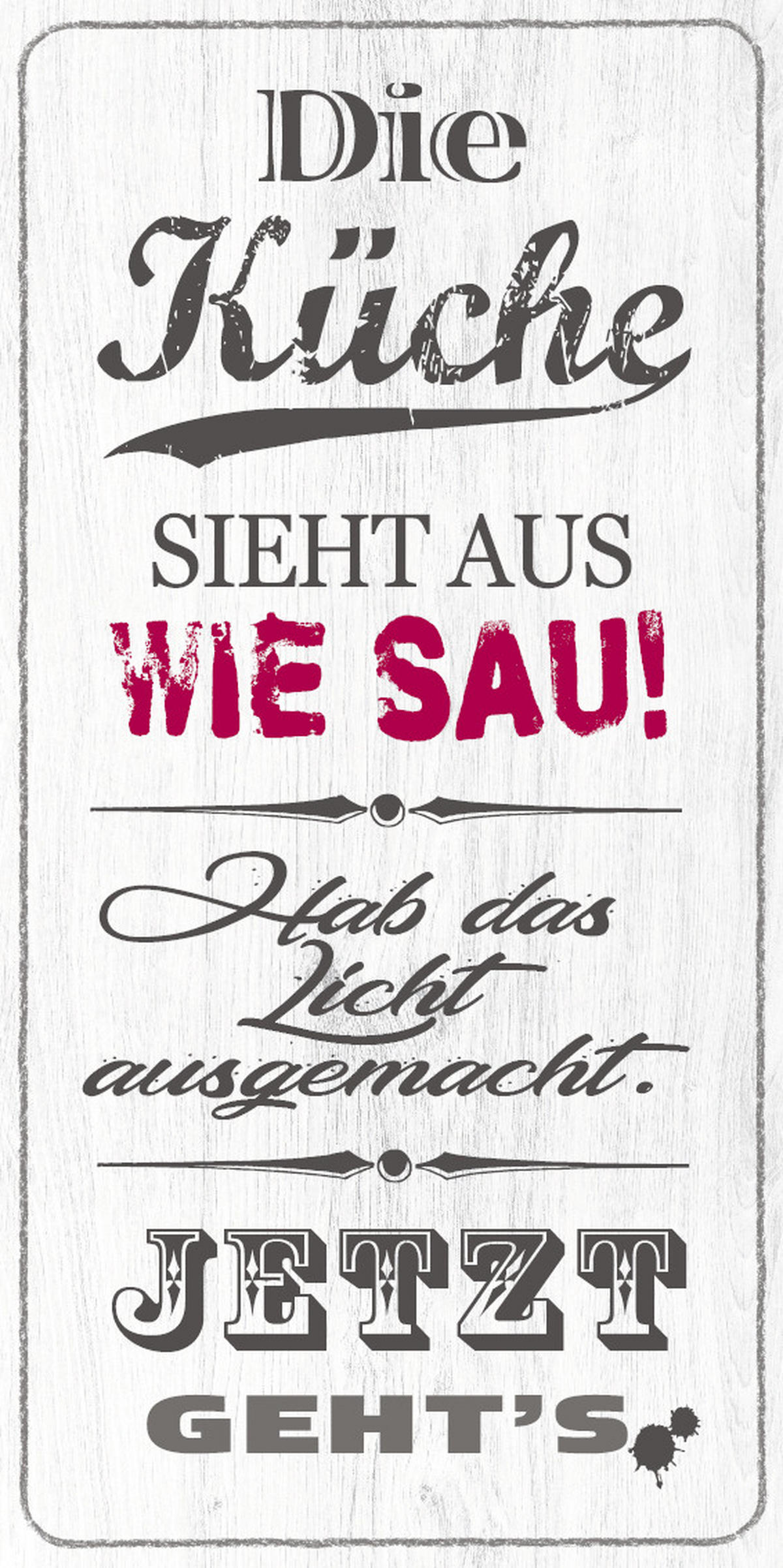 DEKOPANEEL Text 20/40/0,3 cm  - Multicolor, KONVENTIONELL (20/40/0,3cm)
