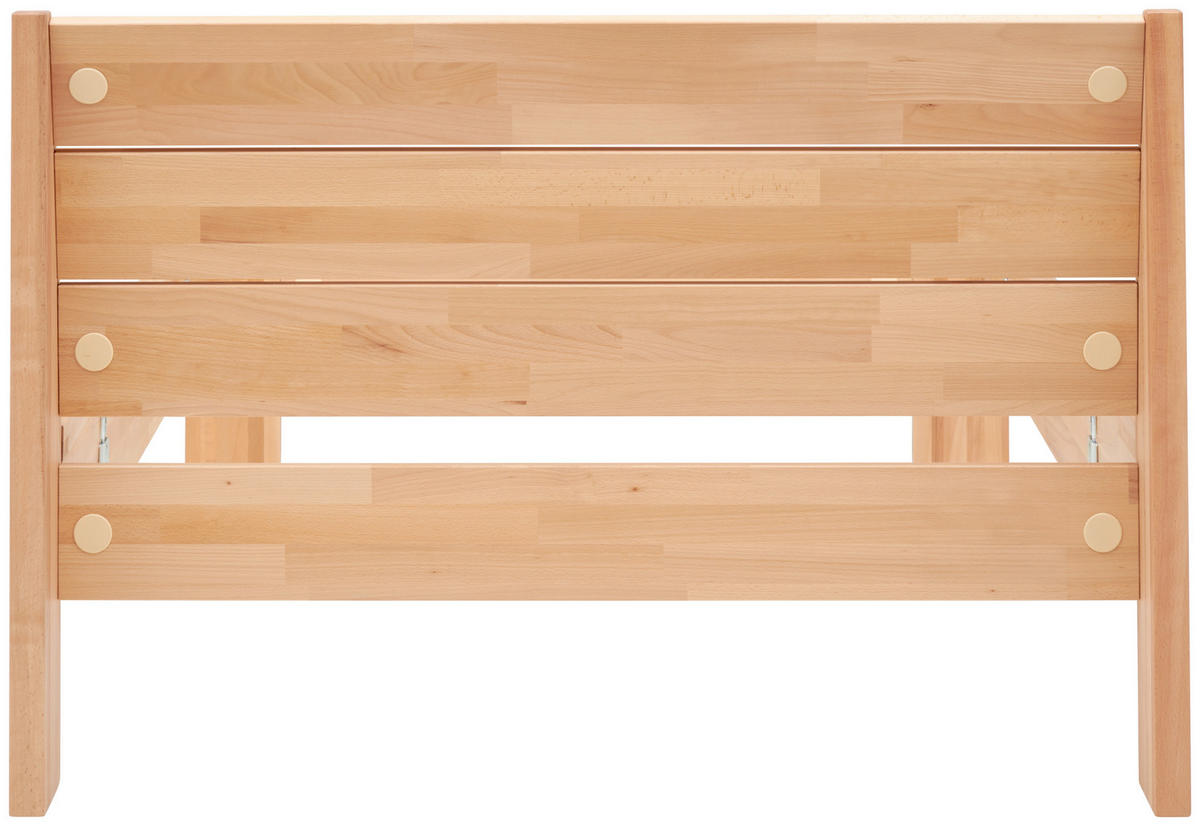 BETT 120/200 cm  in Kernbuche  - Kernbuche, MODERN, Holz (120/200cm) - MID.YOU