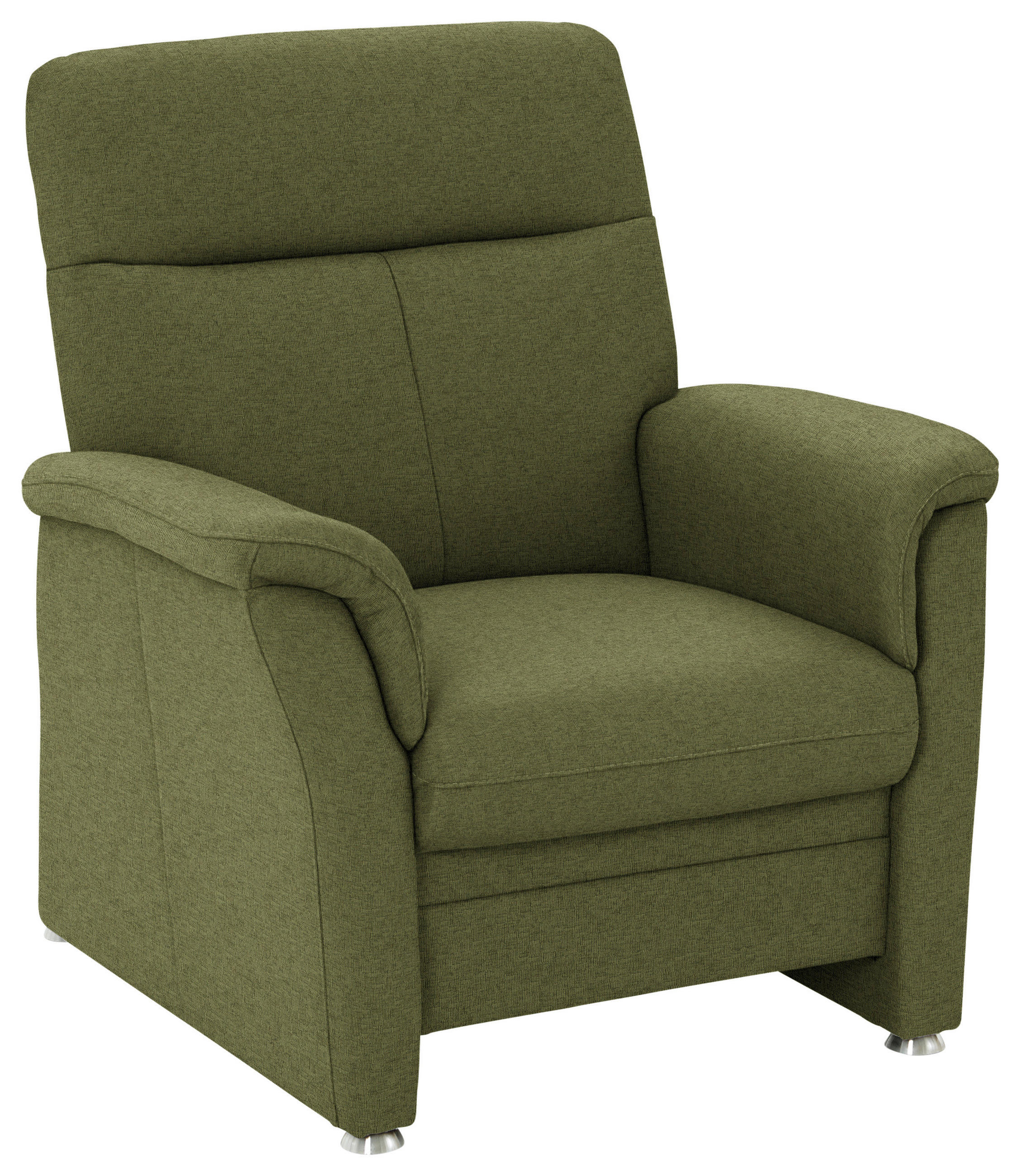 SESSEL in Flachgewebe Grün  - Alufarben/Grün, KONVENTIONELL, Textil/Metall (90/100/89cm) - Beldomo Comfort