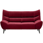 2-SITZER-SOFA in Mikrofaser Rot  - Rot/Schwarz, Design, Textil/Metall (190/106/99cm) - Xora