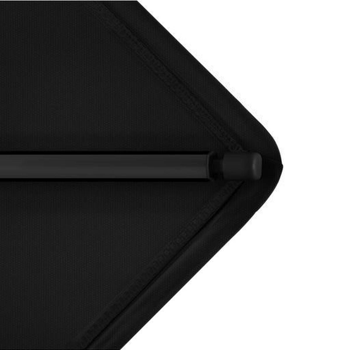 SONNENSCHIRM 240x240 cm Schwarz  - Schwarz, Basics, Textil/Metall (240/224-257cm) - KNIRPS