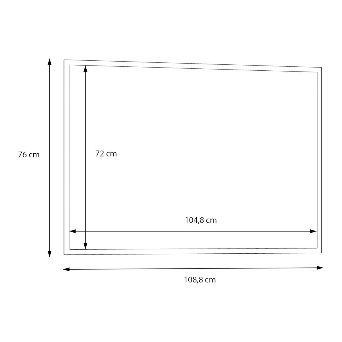 SPIEGEL 108/76/1,8 cm    in rechteckig  - Sandfarben, MODERN, Glas/Holzwerkstoff (108/76/1,8cm) - Carryhome