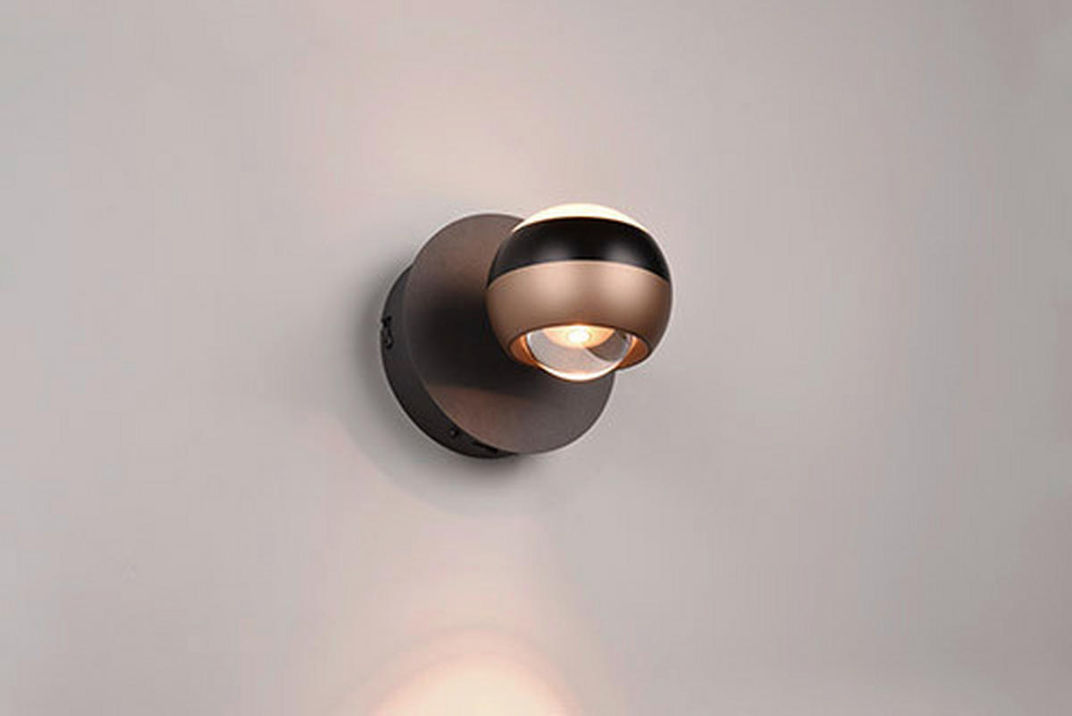 LED-WANDLEUCHTE - Schwarz, Design, Metall (13,5/10cm) - Trio Leuchten