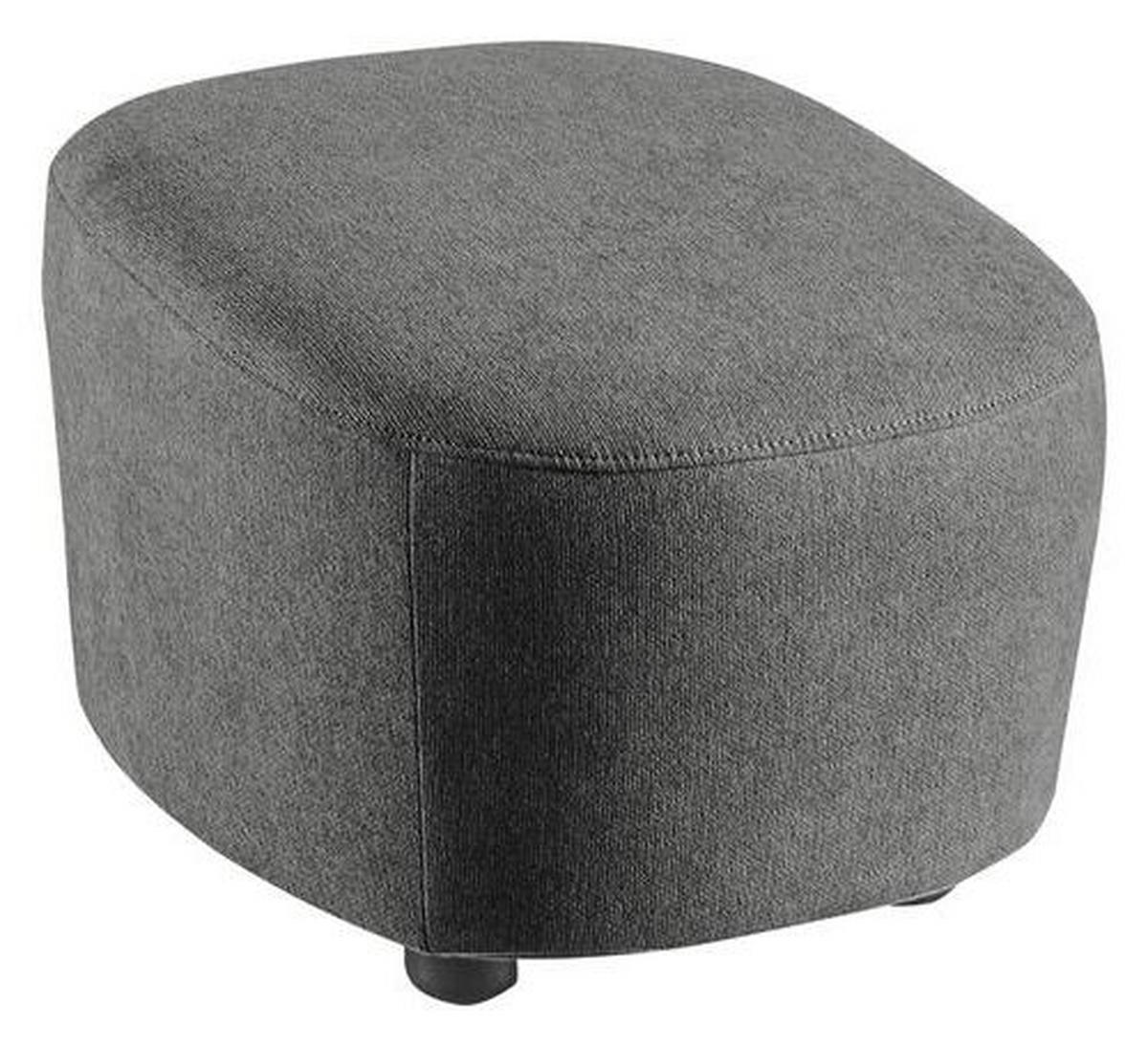 HOCKER Webstoff Graphitfarben  - Schwarz/Graphitfarben, Design, Kunststoff/Textil (54/41/57cm) - SetOne by Musterring